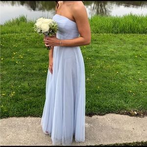 Jenny Yoo light blue strapless dress